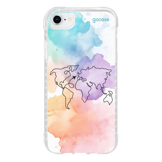 Capinha para celular  Mapa-Mundi Multicolor