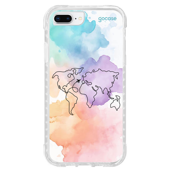 Capinha para celular  Mapa-Mundi Multicolor