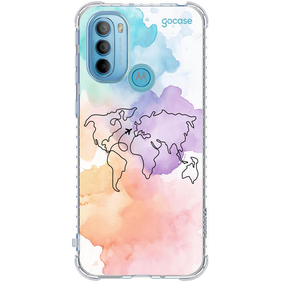 Capinha para celular  Mapa-Mundi Multicolor