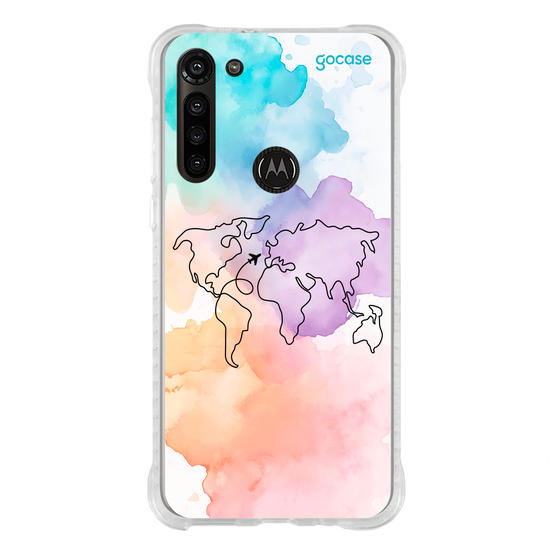 Capinha para celular  Mapa-Mundi Multicolor