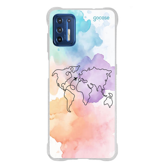 Capinha para celular  Mapa-Mundi Multicolor