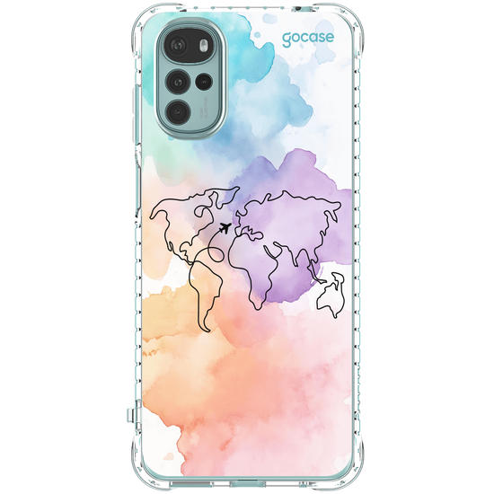 Capinha para celular  Mapa-Mundi Multicolor