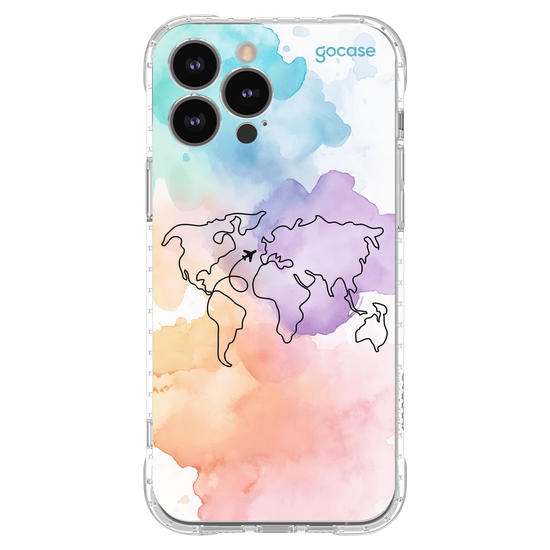Capinha para celular  Mapa-Mundi Multicolor