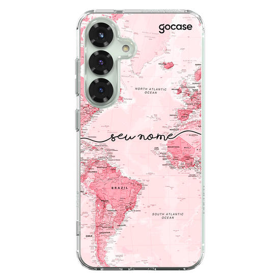 Mapa Mundi Rosa Manuscrita