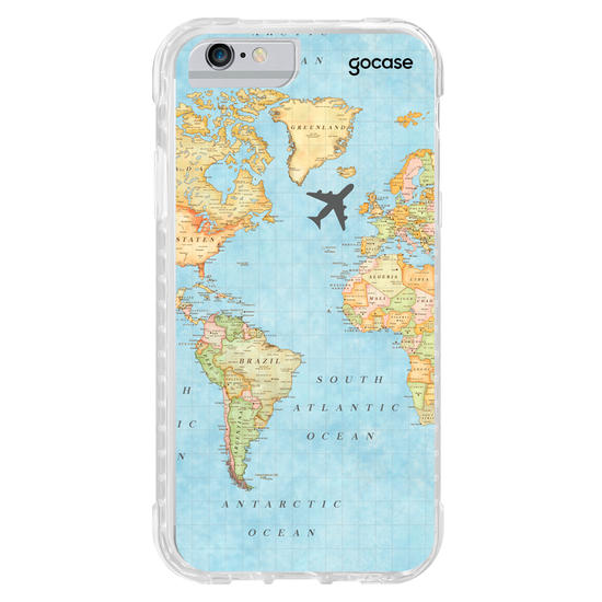 Capinha para celular Mapa Mundi Manuscrita