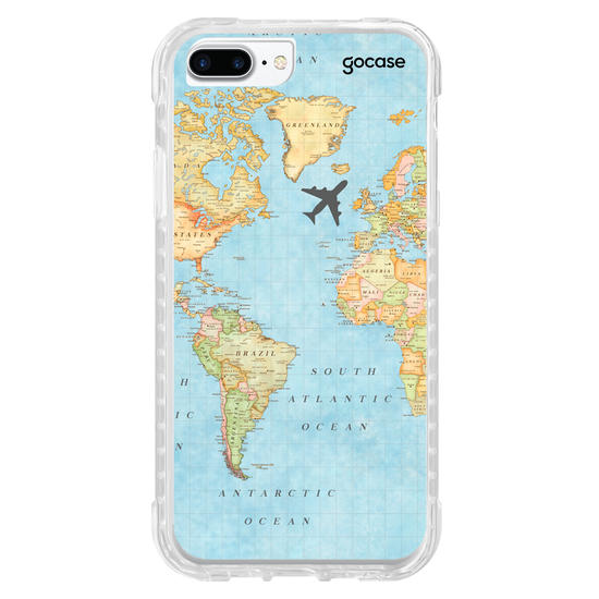 Capinha para celular Mapa Mundi Manuscrita