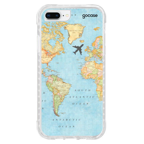 Capinha para celular Mapa Mundi Manuscrita