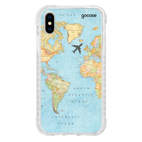 Capinha para celular Mapa Mundi Manuscrita