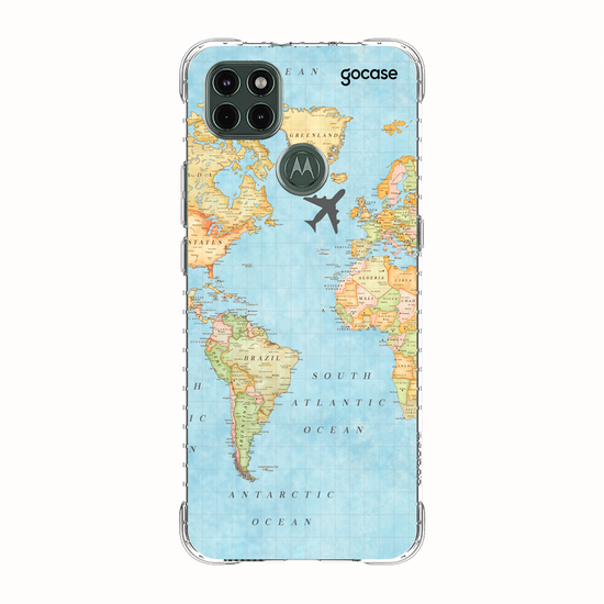Capinha para celular Mapa Mundi Manuscrita