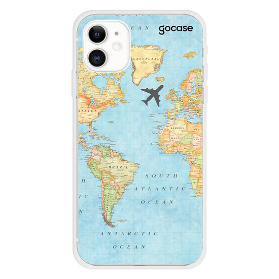 World Map Handwritten Phone Case
