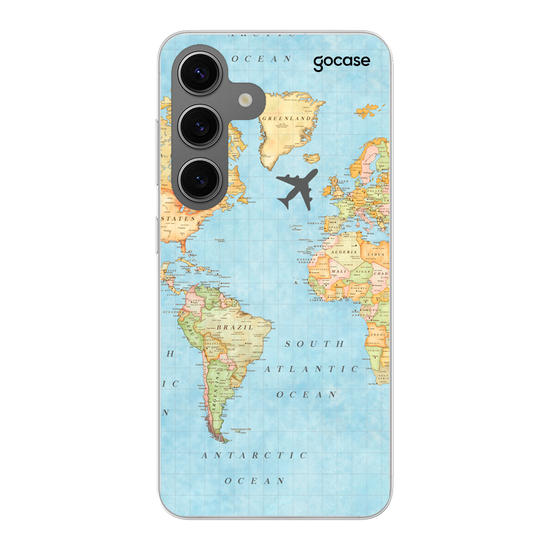 World Map Handwritten Phone Case