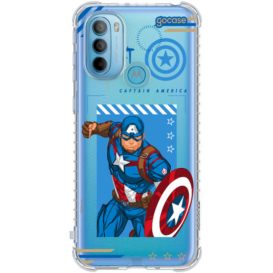 Capinha para celular  Capitão América Tech