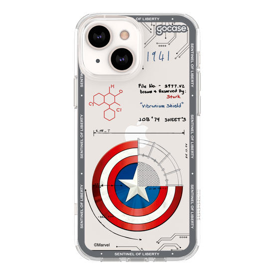 Capinha para celular  Capitão América - Diagrama do Escudo