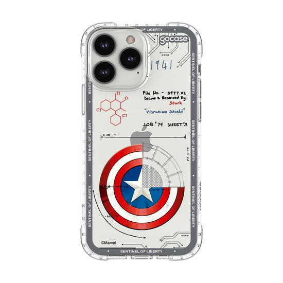 Capinha para celular  Capitão América - Diagrama do Escudo
