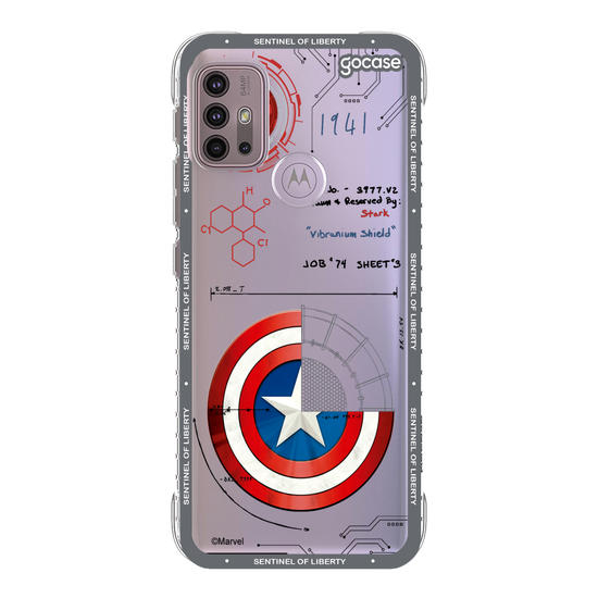 Capinha para celular  Capitão América - Diagrama do Escudo
