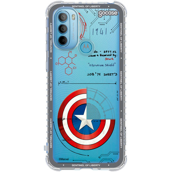 Capinha para celular  Capitão América - Diagrama do Escudo