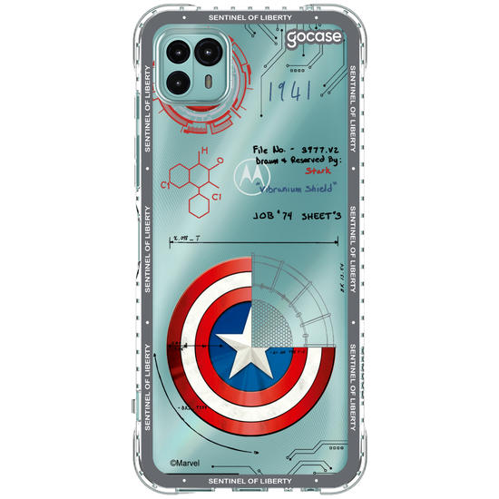 Capinha para celular  Capitão América - Diagrama do Escudo