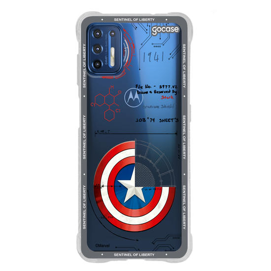 Capinha para celular  Capitão América - Diagrama do Escudo