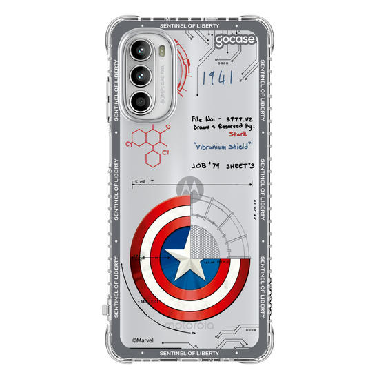 Capinha para celular  Capitão América - Diagrama do Escudo
