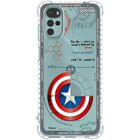Capinha para celular  Capitão América - Diagrama do Escudo