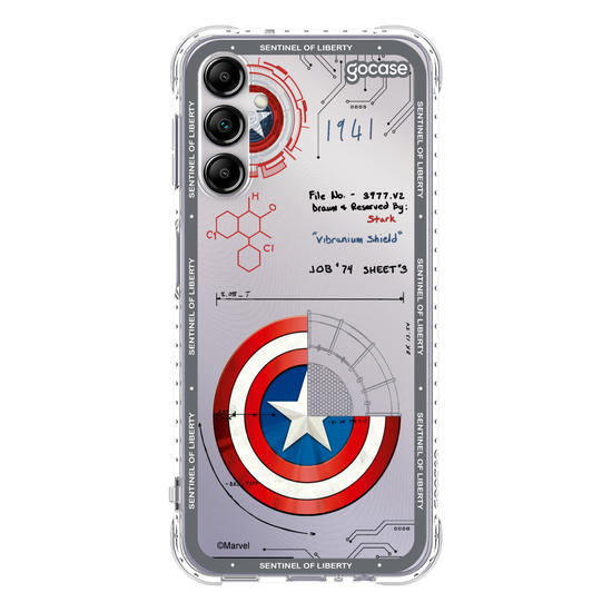 Capinha para celular  Capitão América - Diagrama do Escudo
