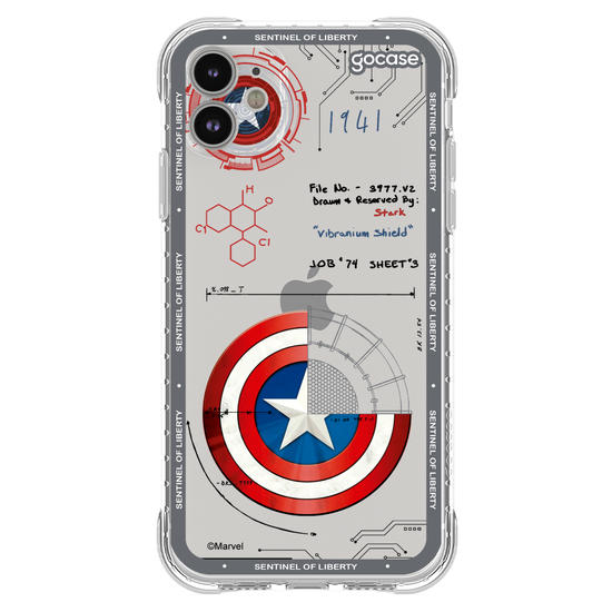 Capinha para celular  Capitão América - Diagrama do Escudo