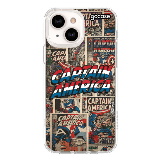 Capinha para celular Marvel - Capitão América HQ