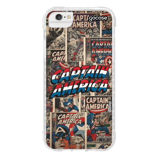 Capinha para celular Marvel - Capitão América HQ