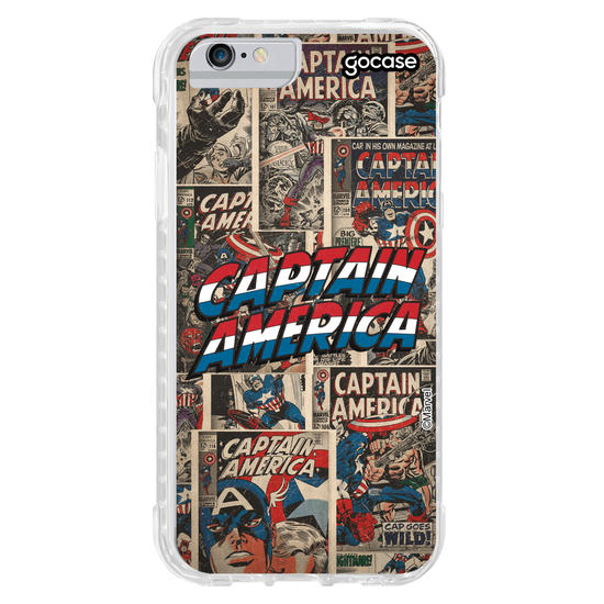 Capinha para celular Marvel - Capitão América HQ