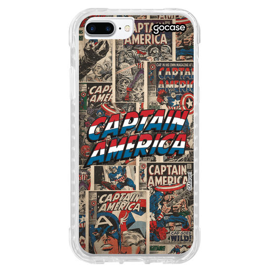 Capinha para celular Marvel - Capitão América HQ
