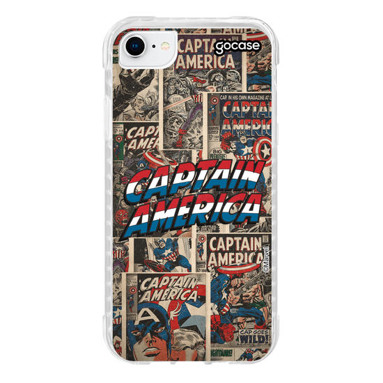 Capinha para celular Marvel - Capitão América HQ