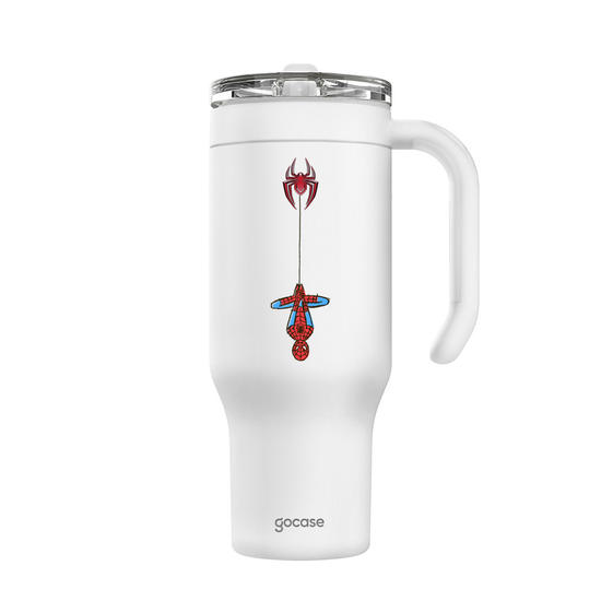 Copo Térmico Life + Ebook -  Homem-Aranha - Pendurado