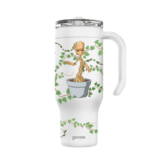 Copo Térmico Life + Ebook -  Guardiões da Galáxia - Groot