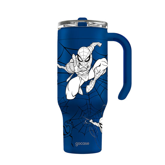 Copo Térmico Life + Ebook -  Homem-Aranha - Comic Sketch