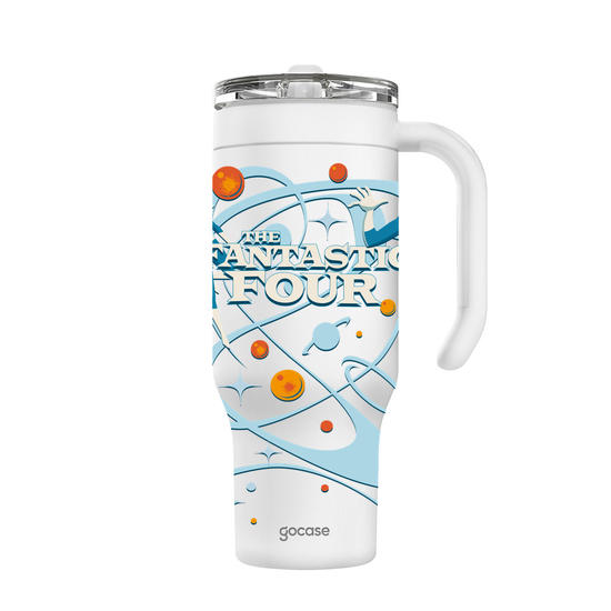 Copo Térmico Life + Ebook -  Quarteto Fantástico - Galactic Journey