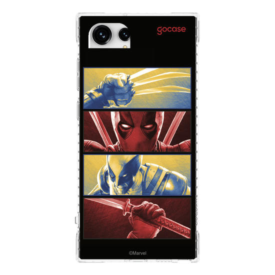 Capinha para celular  Deadpool & Wolverine - Garras e Katanas