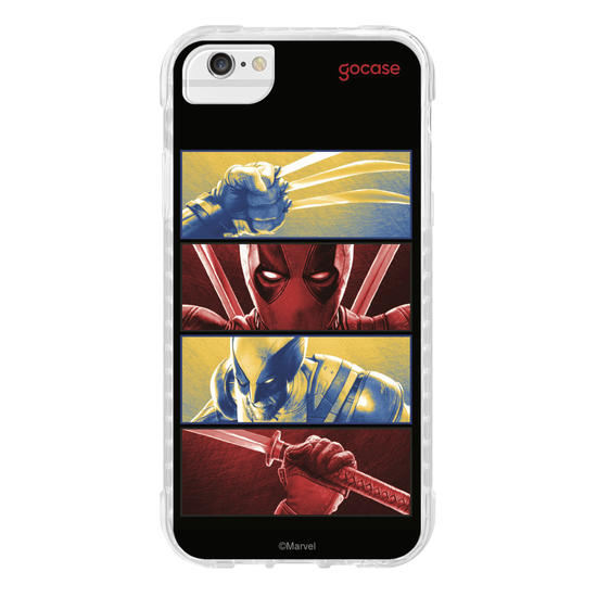 Capinha para celular  Deadpool & Wolverine - Garras e Katanas