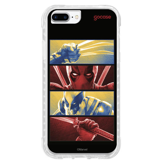 Capinha para celular  Deadpool & Wolverine - Garras e Katanas