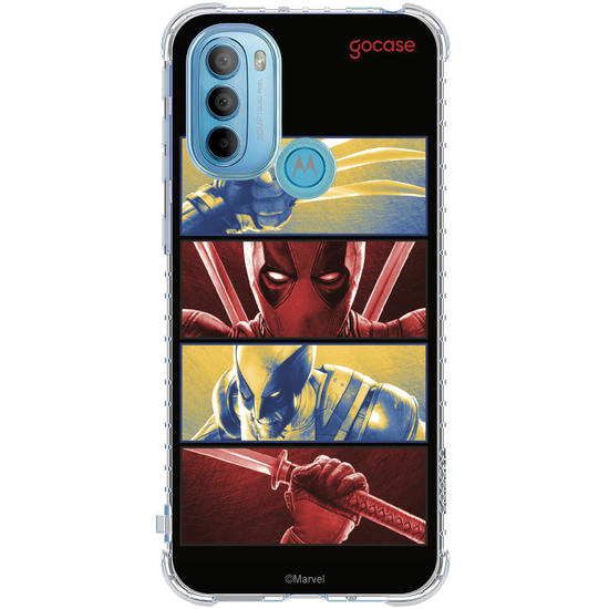 Capinha para celular  Deadpool & Wolverine - Garras e Katanas