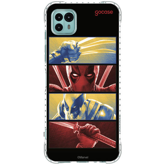 Capinha para celular  Deadpool & Wolverine - Garras e Katanas