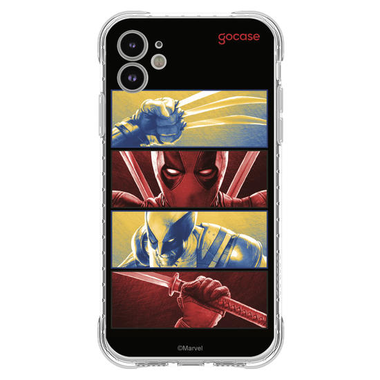 Capinha para celular  Deadpool & Wolverine - Garras e Katanas
