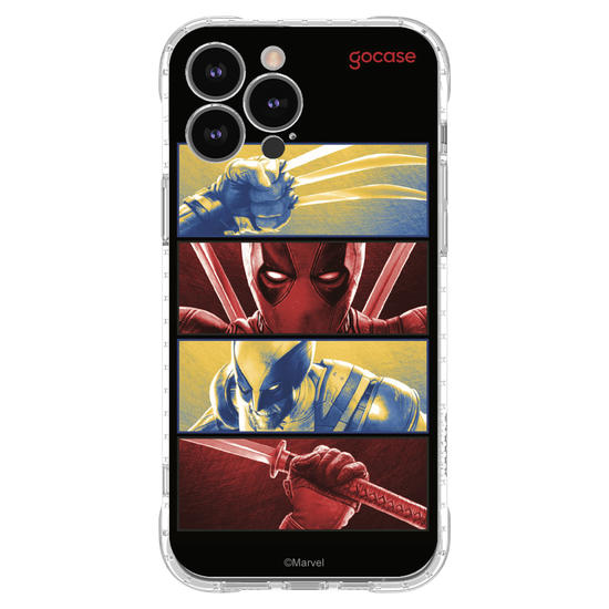 Capinha para celular  Deadpool & Wolverine - Garras e Katanas