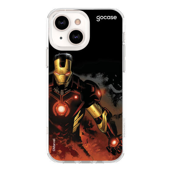 Capinha para celular Homem de Ferro - Em chamas