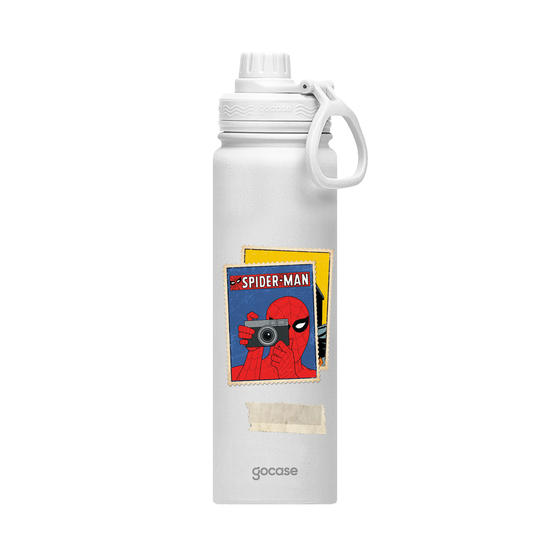Garrafa Térmica Fresh + Ebook - Homem-Aranha - Selos