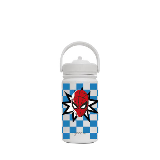 Garrafa Térmica Mini - Homem-Aranha - Padrão Xadrez