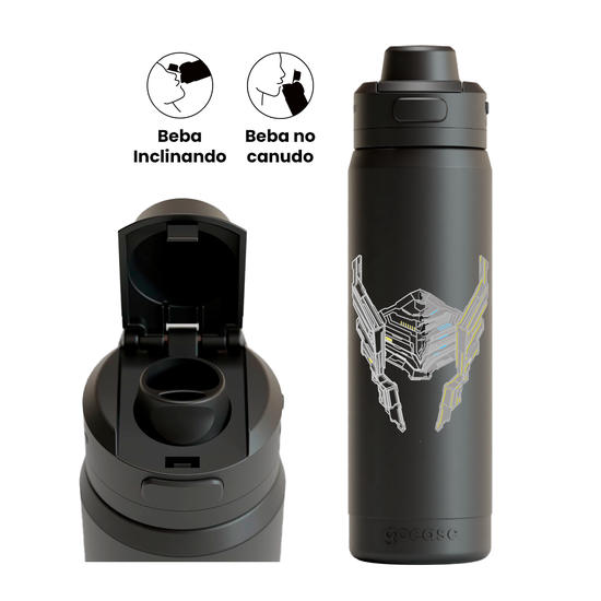 Garrafa Térmica Flip Pro + Ebook - Thor Helmet