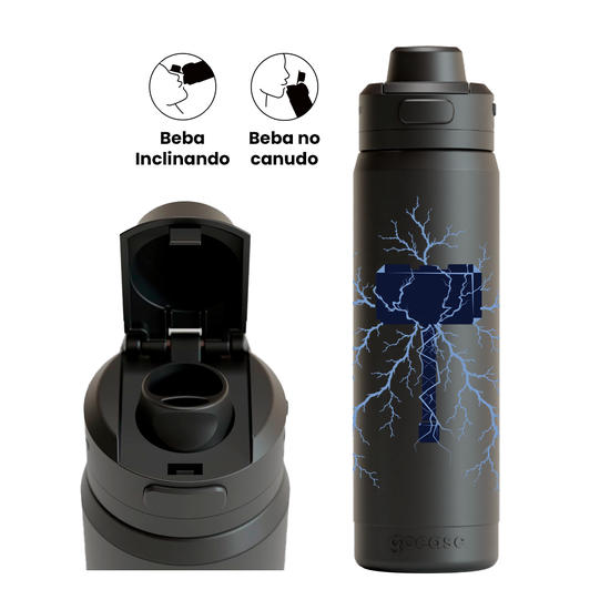 Garrafa Térmica Flip Pro + Ebook - Mjölnir Lightning