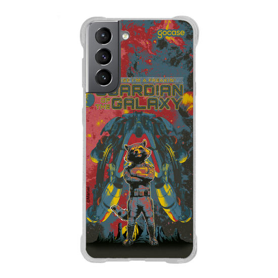 Capinha para celular Guardiões da Galáxia - Guaxinim Badass