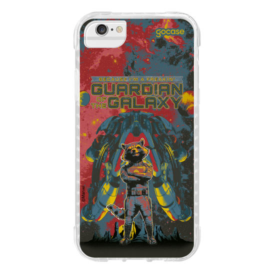 Capinha para celular Guardiões da Galáxia - Guaxinim Badass