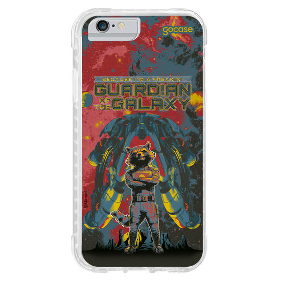 Capinha para celular Guardiões da Galáxia - Guaxinim Badass